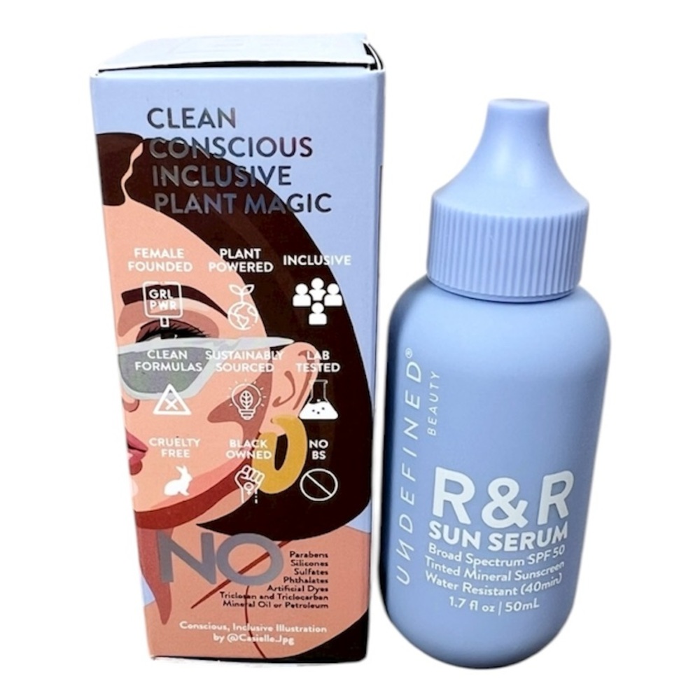 Undefined Beauty R&R UNTINTED 50 SPF Mineral Sun Serum Sunscreen